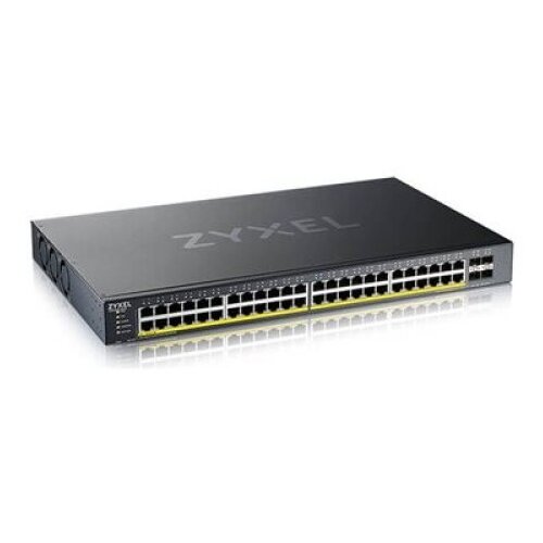 Zyxel XGS1935-52HP, 52-vratni, pametno upravljan PoE switch (omrežni preklopnik) s 48x Gigabit PoE in 4x 10G SFP+, hibridni način delovanja: samostojen ali NebulaFlex Cloud, PoE moč 375 W Cene