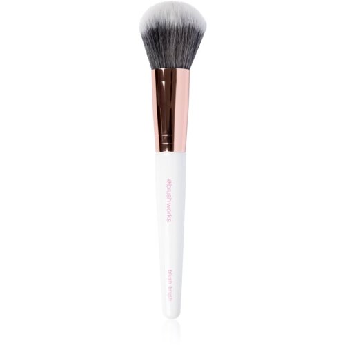 Brushworks Blush Brush White &amp;amp; Gold kist za rumenilo 1 kom Slike
