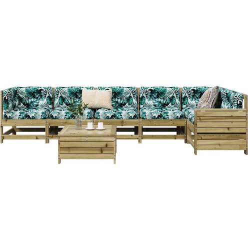  7-dijelni set vrtnih sofa od impregnirane borovine Cene