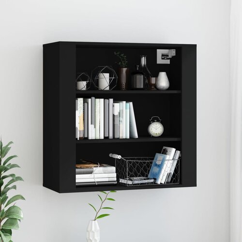 vidaXL Zidni ormarić crni 80 x 33 x 80 cm od konstruiranog drva Cijene