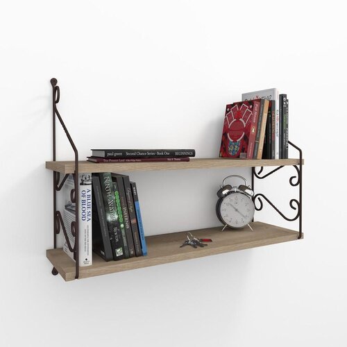Woody Fashion Zidna polica Smeđa Cene