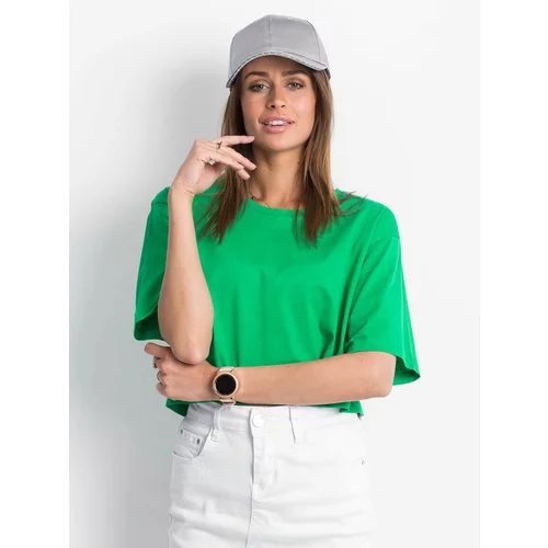 Fashion Hunters Women's short green T-shirt