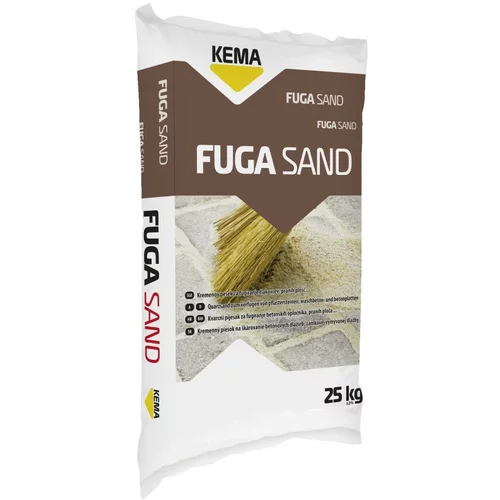 KEMA Kremenov pesek za fugiranje KEMA Fuga Sand 80 (25 kg, zrnavost: 0,1–0,8 mm)