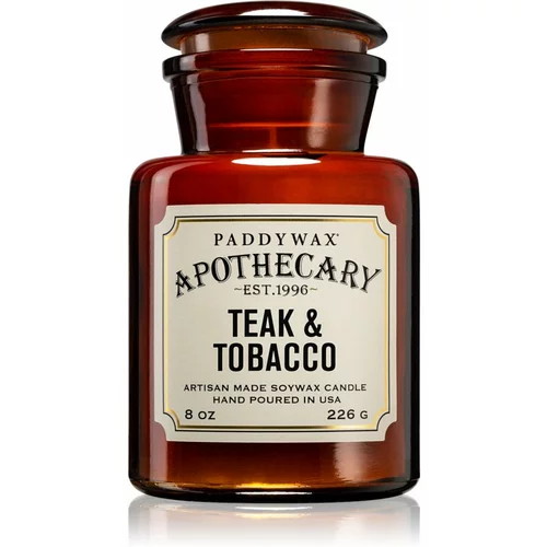 Paddywax Apothecary Teak & Tabacco dišeča sveča 226 g