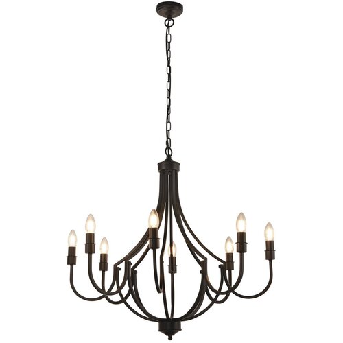Searchlight Lodge 8-lučni obesek iz črne kovine, (22100835) Cene