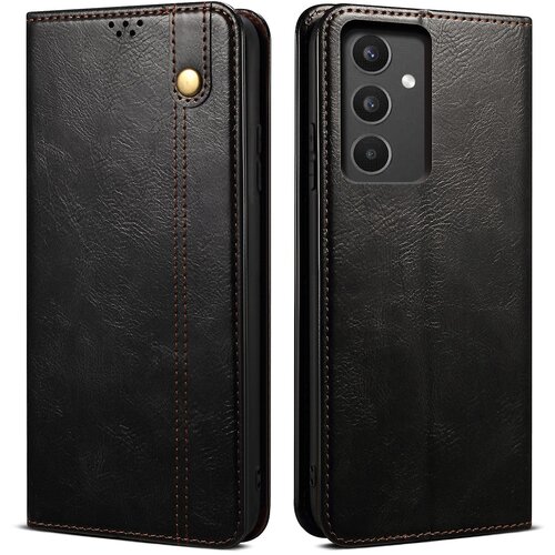 INORCO Za Samsung Galaxy A34 5G ovitek za telefon Waxy Crazy Horse s teksturo stojalo, denarnica, etui za mobilni telefon, (22035800) Slike