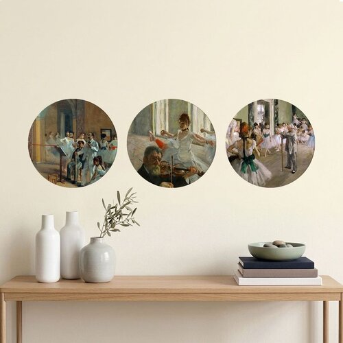 WALLXPERT 3YMDF11898 Multicolor Decorative MDF Painting (3 Pieces) Cene