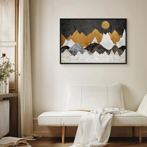  Slika - Cold Night (1 Part) Wide 60x40 U crnom drvenom okviru Cene