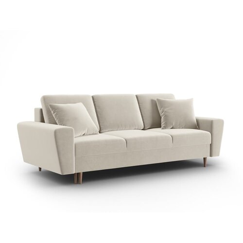 Cosmopolitan Design Bež bar&amp;scaron;unasti sklopiva/s prostorom za odlaganje sofa 235 cm Kyoto &amp;ndash; Slike