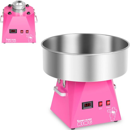 Royal Catering Aparat za sladko vato LED roza 52cm 1030W RCZK-1030-W-R, (21384270) Cene