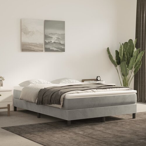 VidaXL Madrac s oprugama svjetlosivi 120x210x20 cm bar&amp;scaron;unasti Slike