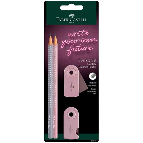 Faber-Castell Set Sparkle, roza / biserni Cene
