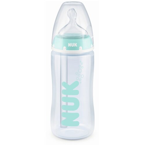 Nuk steklenička plastična anti-colic z vgrajenim temperaturnim indikatorjem 300 ml, silikon Slike
