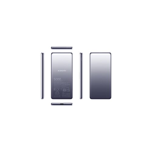 Xiaomi powerbank Ultra Slim PB 5000 mAh crni USB-C x1, bežično punjenje 20W, BHR9535GL Slike