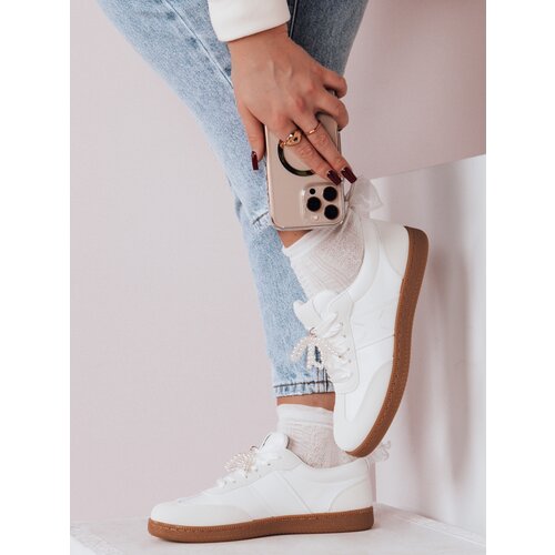 DStreet Sportowe sneakersy damskie PEARLSTEP białe Cene