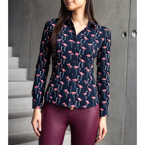 Gemre Navy shirt decorated with Avenna print Slike