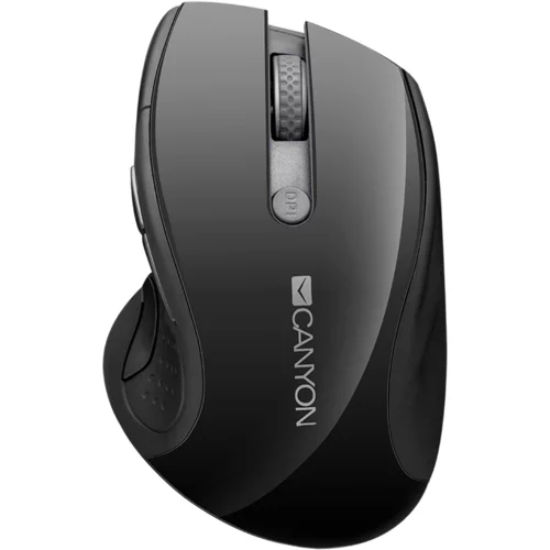 Canyon 2.4Ghz wireless mouse, optical tracking - blue LED, 6 buttons, DPI 1000/1200/1600, Black pearl glossy - CNS-CMSW01B