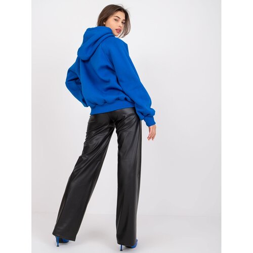 Fashion Hunters Peggy dark blue oversized sweatshirt with a hood Slike