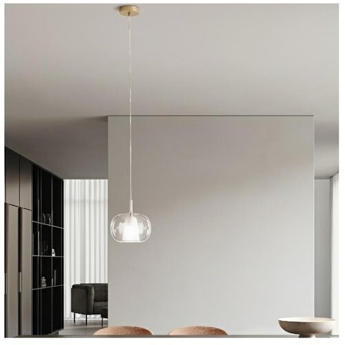  Ondaluce - Visilica na sajli THELMA 1xE27/15W/230V Ø 25 cm zlatna/prozirna Cene