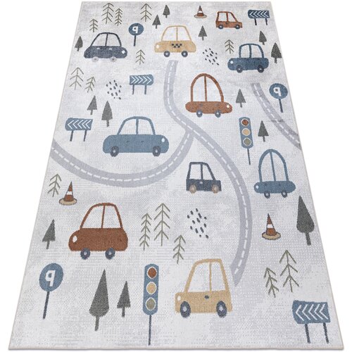 RugsX Preproge Preproga BONO 8436 Avtomobili, ulica krema / 160x220 cm Bež Cene