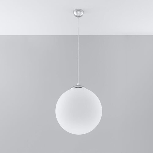 Nice Lamps Bijela viseća svjetiljka sa staklenim sjenilom &amp;oslash; 40 cm Bianco &amp;ndash; Slike