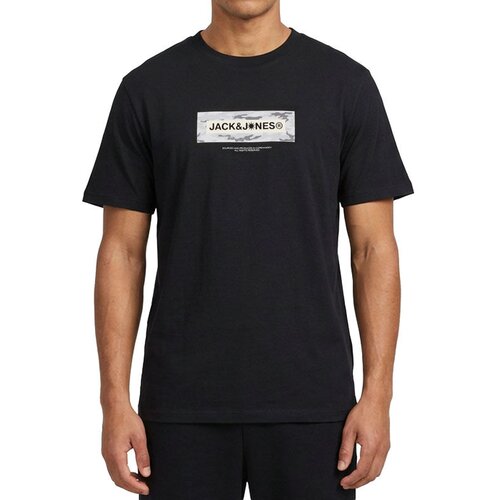 Jack &amp;amp; Jones Mu&amp;scaron;ka majica kratkih rukava Jcobreeze Branded Tee Ss Crew Neck Fst, Crni Slike