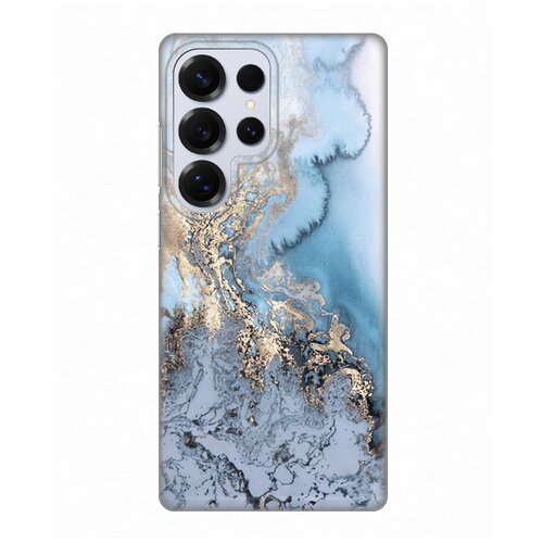  Torbica Silikonska Print za Samsung S938B Galaxy S25 Ultra Blue Gold Marble Cene