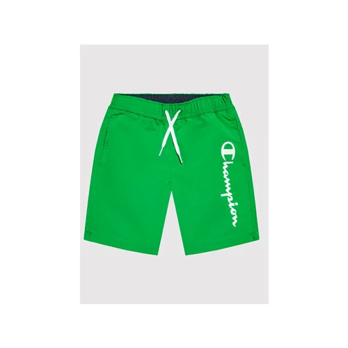 Champion Kopalne hlače Embroidered Script Logo 306107 Zelena Regular Fit