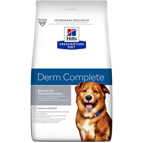 Hill’s Prescription Diet Derm Complete s rižom i jajem - 12 kg Cijene