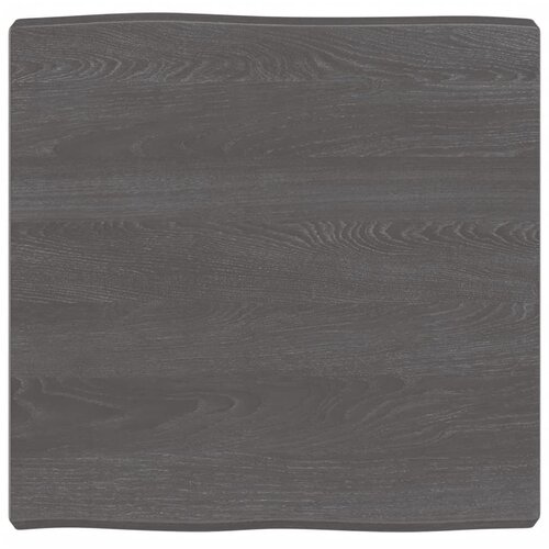 VidaXL Mizna plo&amp;scaron;ča temno siva 60x60x6 cm obdelana trdna hrastovina Slike