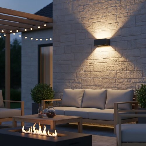Ideal Lux - LED spolja&amp;scaron;nja zidna svetiljka ATOM LED/25W/230V IP54 antracit Slike