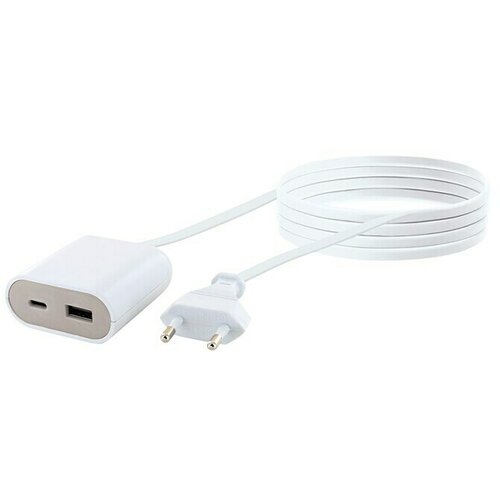 SCHWAIGER Adapter za hitro polnjenje z USB vhodom (Bela, 2-krat, Dolžina kabla: 2,5 m) Cene