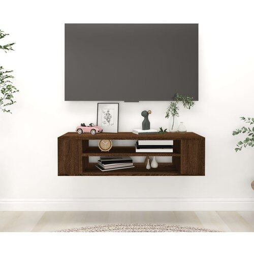VidaXL Viseći TV ormarić boja hrasta 100x36x26,5 cm konstruirano drvo Slike