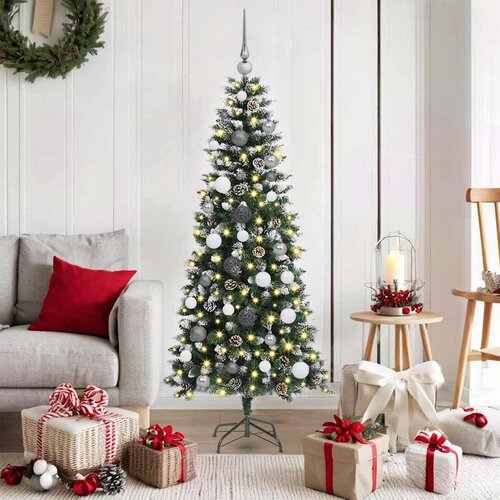vidaXL Umjetno božićno drvce Zelena 150 cm PVC Cijene