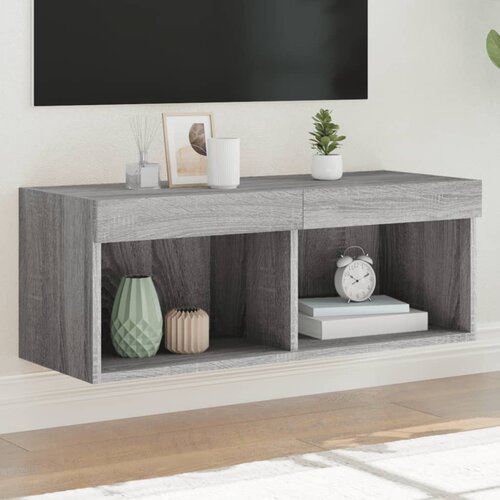 TV ormarić s LED svjetlima boja hrasta 80x30x30 cm Cijene