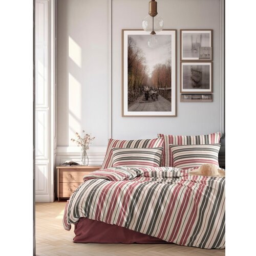 Mijolnir Crvena/siva posteljina za bračni krevet 200x200 cm Monaco – Cijene
