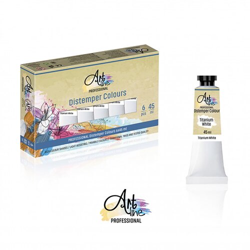 Artline Tempera titanijum bela 6kom 45ML Cene