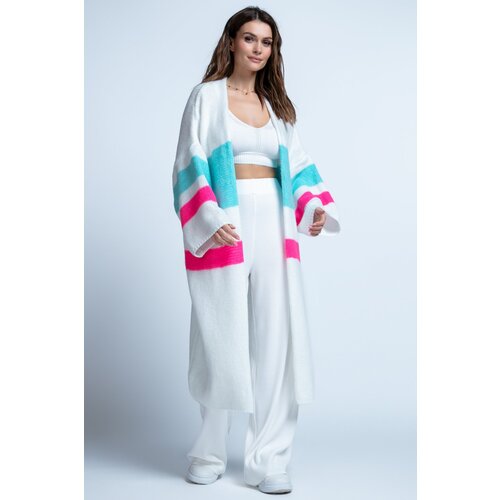 Fimfi Woman's Cardigan I1005 Sky Cene