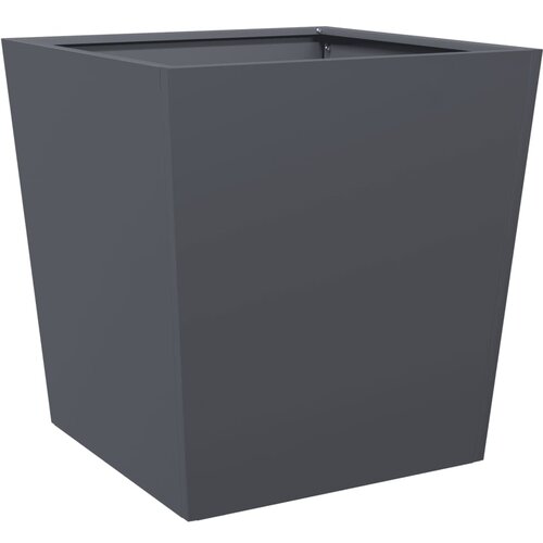 Maison Chic Vrtno korito - Greda - Cvetlični Lonec antracit 50x50x50 cm jeklo, (21790314) Cene