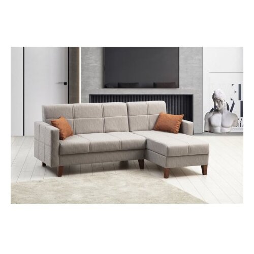 Atelier Del Sofa ugaona garnitura polya light grey Cene