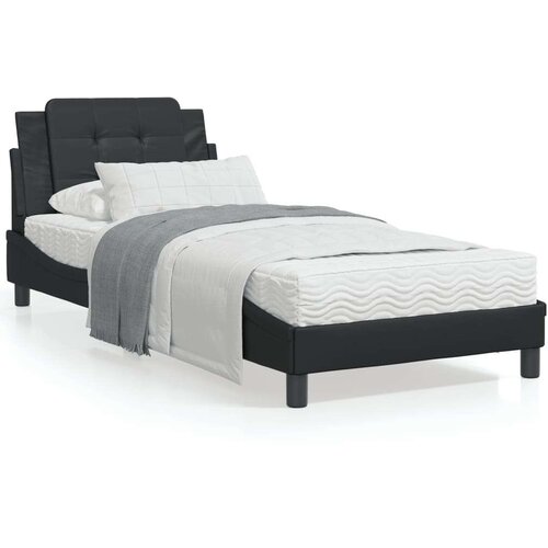  Okvir za krevet s uzglavljem crni 90x200 cm od umjetne kože Cijene