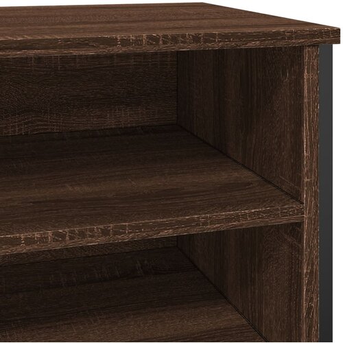  za cipele boja hrasta 80x38x78 cm konstruirano drvo Slike