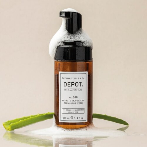 Depot No. 508 Cleansing Beard &amp;amp; Moustache Foam čistilna pena za brado 100 ml Slike