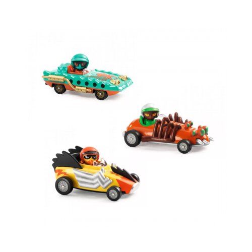 Djeco Komplet Crazy Motors - Abys Engine + Turbo Spider + Electro Choc Cene