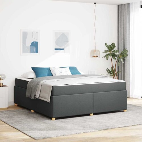  Krevetna konstrukcija Tamno siva 180 x 200 cm tkanina Cijene
