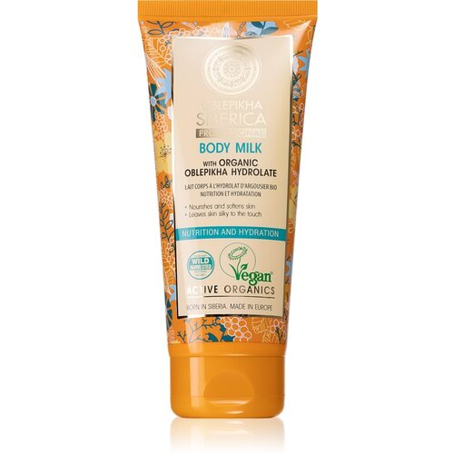 Natura Siberica Oblepikha (Sea-Buckthorn) hranjivo mlijeko za tijelo s pasjim trnom 200 ml Slike