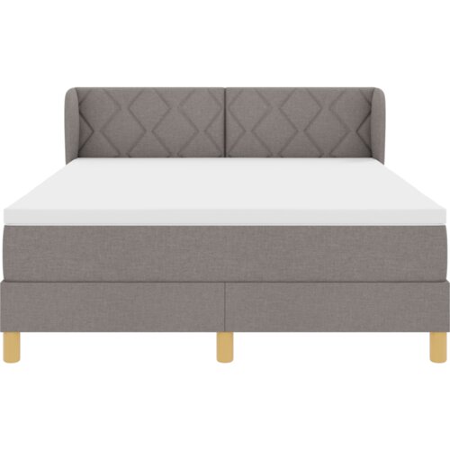 Box Spring Krevet s Madracem - Taupe 140x200 cm Tkanina Slike