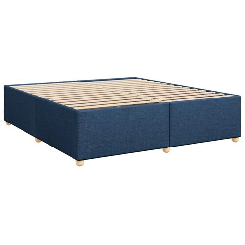 Boxspring krevet s madracem Plava 200 x 200 cm Tkanina - Plava 200 x 200 cm Dizajn linija Slike