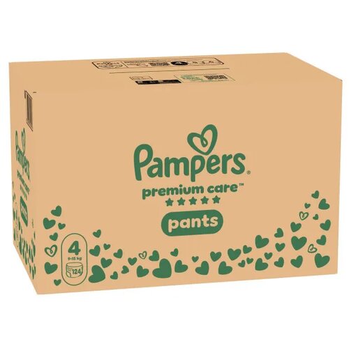 Pampers pants pel.prem.care month.S4 9-15kg124kom Slike
