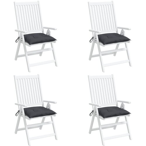 Jastuci za stolice 4 kom antracit 40x40x7 cm od tkanine Oxford Slike